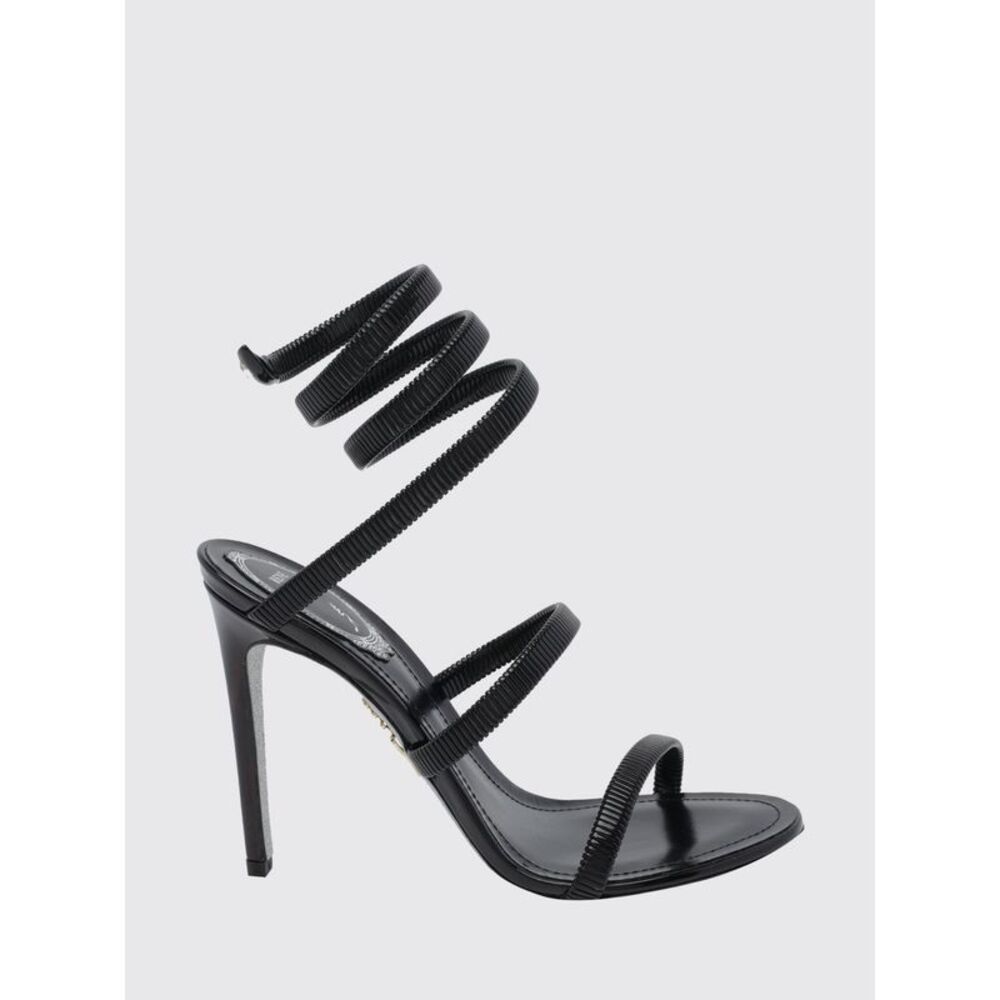 Rene Caovilla Juniper Stiletto Sandals With Iconic Snake Strap
